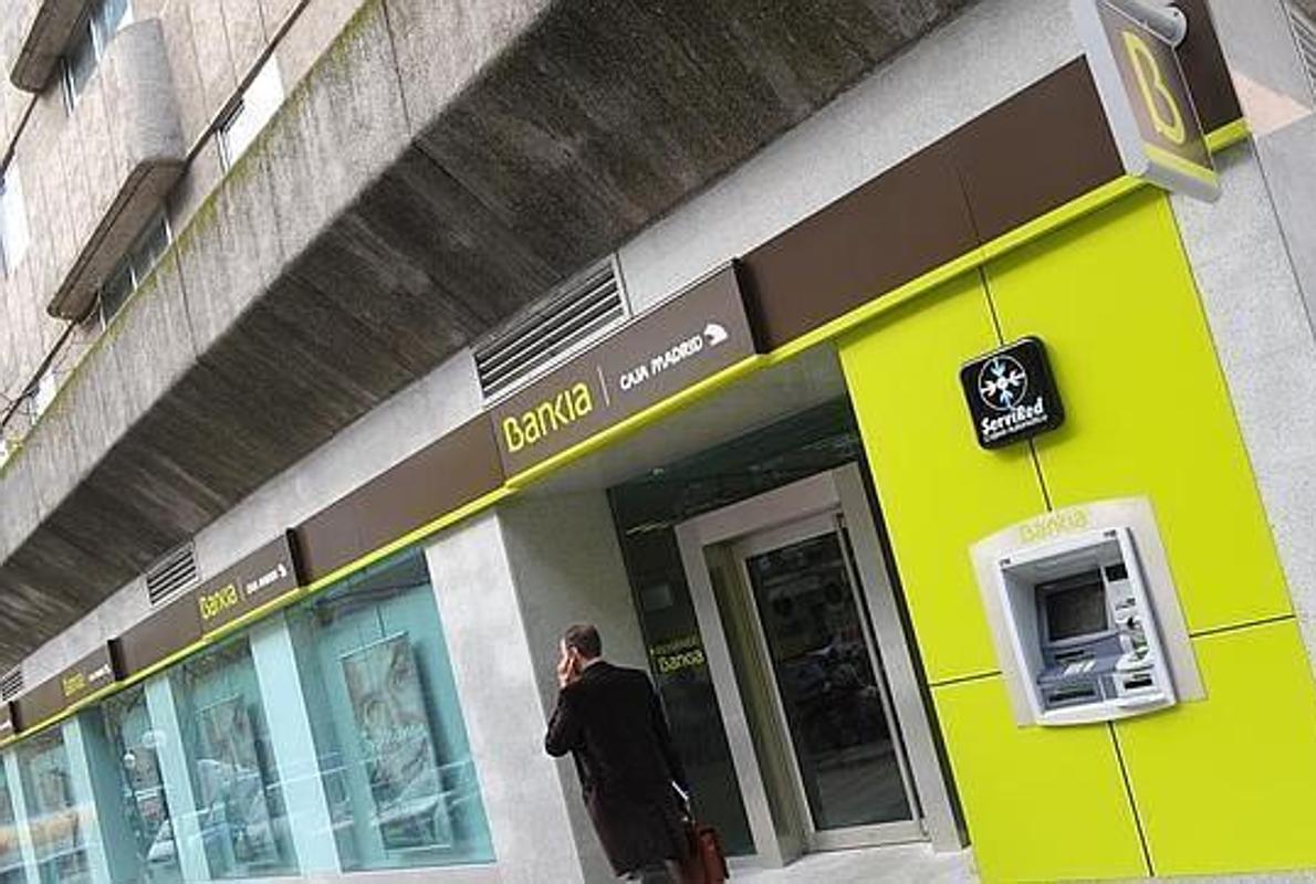 Una oficina de Bankia, en Madrid