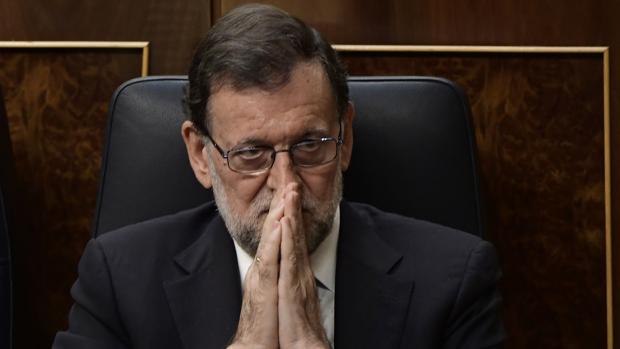 Mariano Rajoy durante la constitución de la Mesa del Congreso