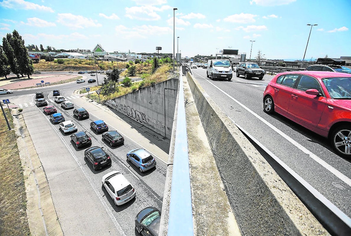 Accesos congestionados en las vías de entrada a Las Rozas