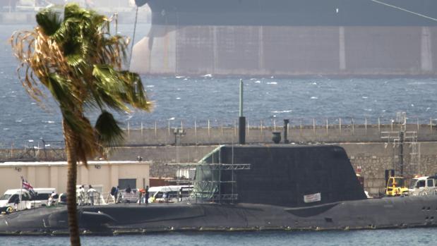 El submarino de propulsión nuclear «HMS Ambush», que sufrió un accidente el pasado jueves