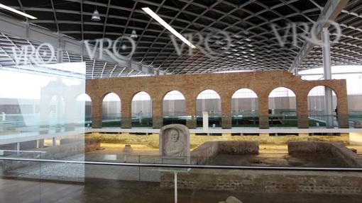 Interior de la Villa romana de la Olmeda en Pedrosa de la Vega (Palencia)