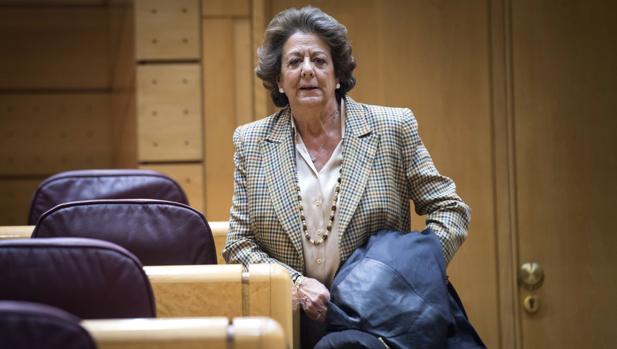 La exalcaldesa de Valencia y actual senadora Rita Barberá