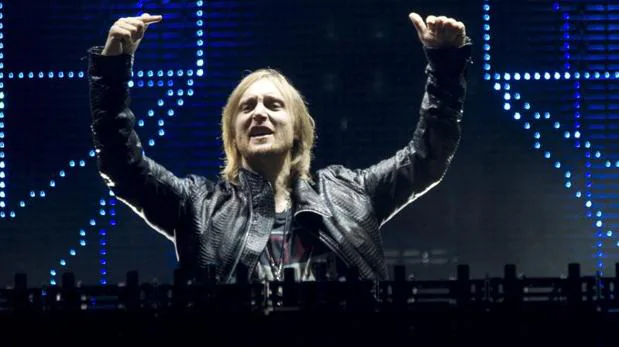 David Guetta, durante una actuación en Madrid.