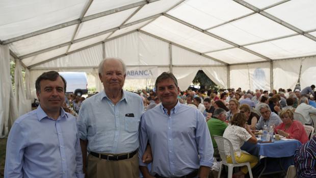 Javier Etcheverría y Francisco Botas, este sábado durante la cita en San Cristovo de Cea