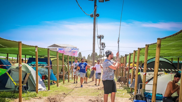 Imagen de la zona de acamapada del Medusa Sunbeach Festival