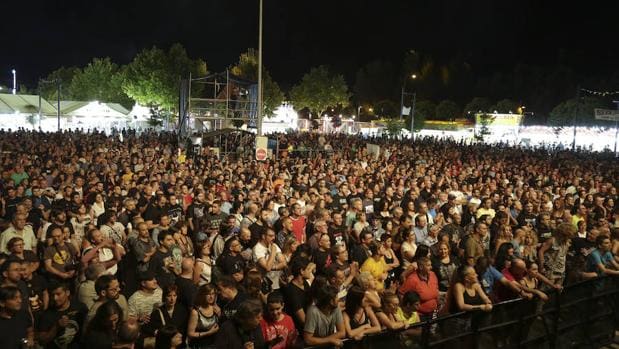Asistentes a un concierto en las pasadas fiestas de Leganés