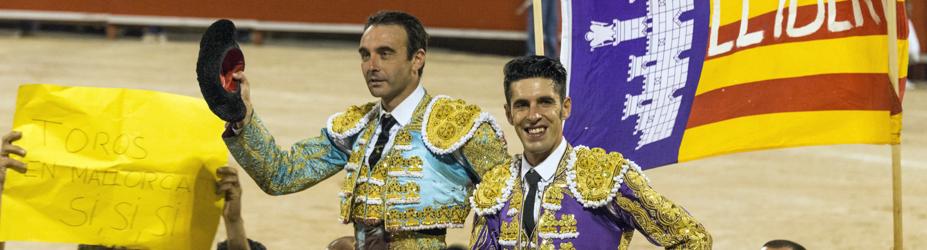 Enrique Ponce y Alejandro Talavante en la que podría ser la última corrida de toros en Palma de Mallorca