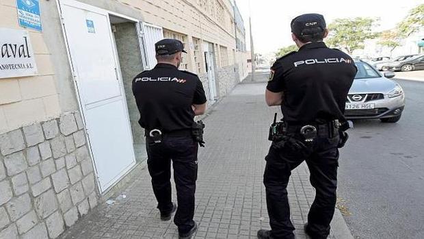 Agentes de la Policía Nacional, de servicio en Madrid