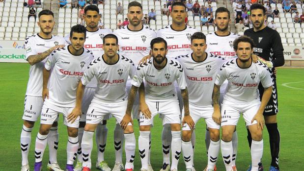 Alineación de salida del Albacete Balompié, en el arranque de la liga que se ha saldado con victoria