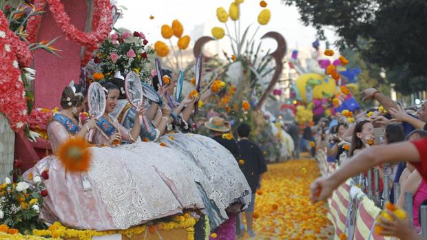 Imagen de archivo de la Batalla de Flores del año pasado