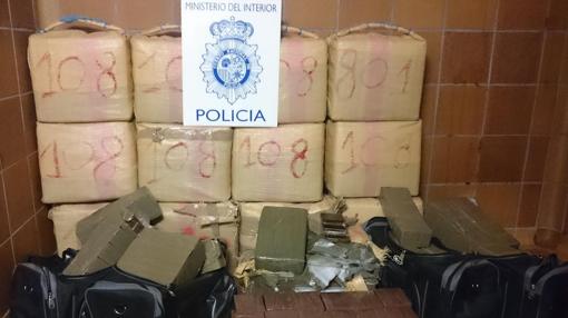 Imagen del segundo camión con 540 kilos de sustancia estupefacientes