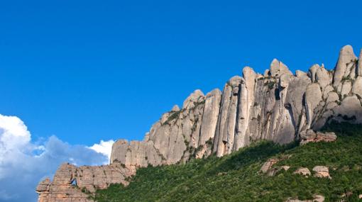Perfil de la montaña de Montserrat