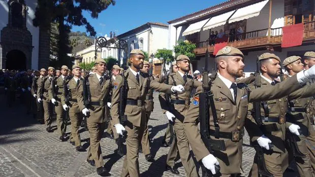 Regimiento Canarias 50, este jueves, en honor a la Virgen del Pino, Gran Canaria