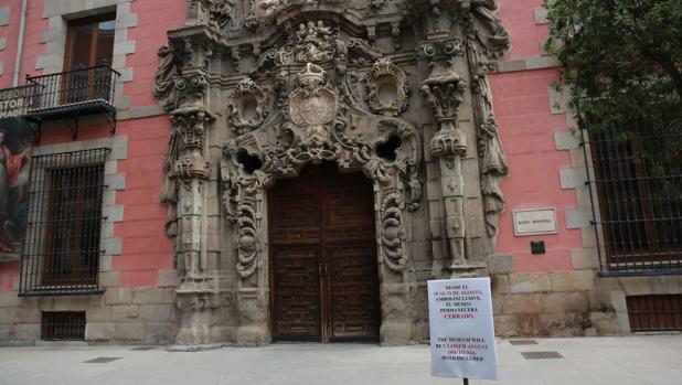 El Museo de Historia de Madrid, ayer, cerrado