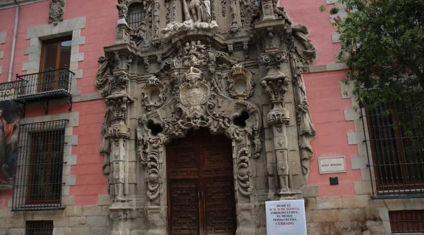 El Museo de Historia de Madrid, ayer, cerrado