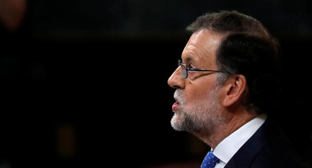 Mariano Rajoy, durante el discurso en el Congreso
