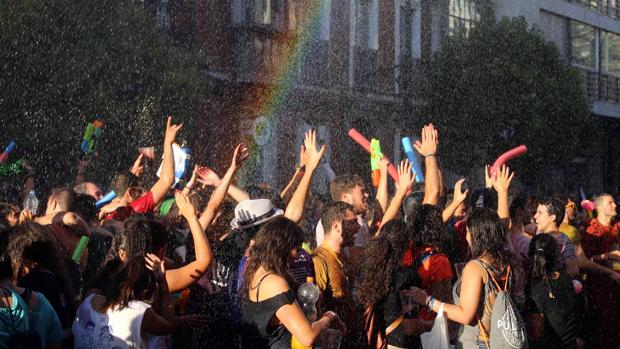 Desfile de peñas de las fiestas de Valladolid