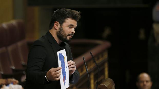 Rufián, a Rajoy: «Fueron ustedes quienes rompieron la soberanía nacional»