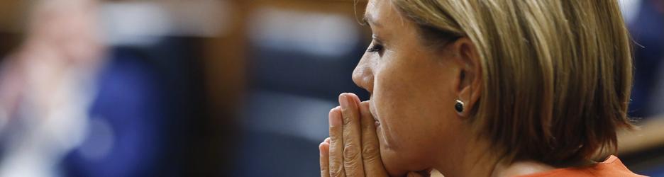 Maria Dolores de Cospedal, secretaria general del PP. en el Congreso de los Diputados