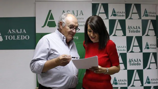 José María Fresneda y Blanca Corroto, vicesecretaria regional de Asaja