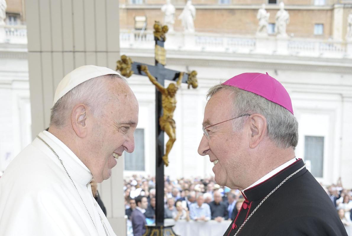 Sebastià Taltavull en un encuentro con el Papa Fransciso