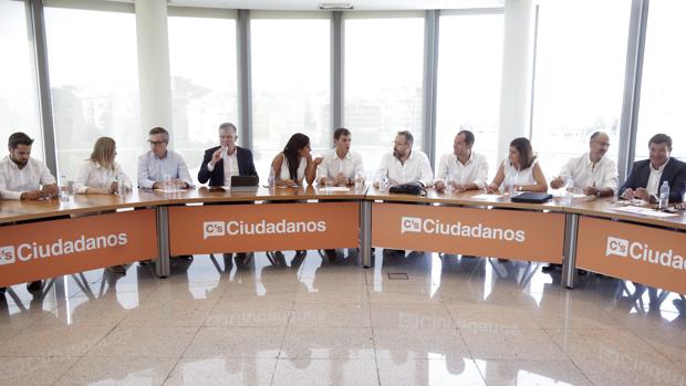 La Ejecutiva nacional de Ciudadanos, en su reunión tras la investidura de Rajoy