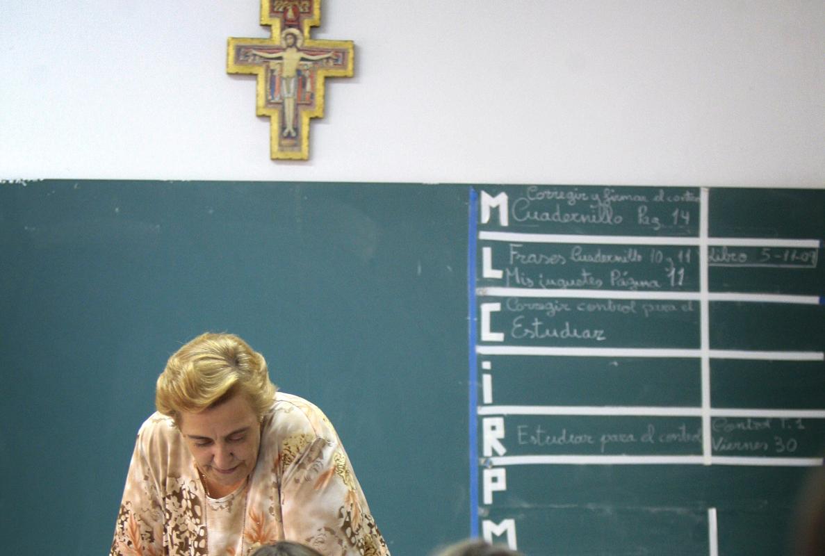 Clase de Religión en un colegio público