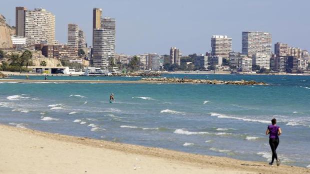 Playa del Postiguet, en Alicante