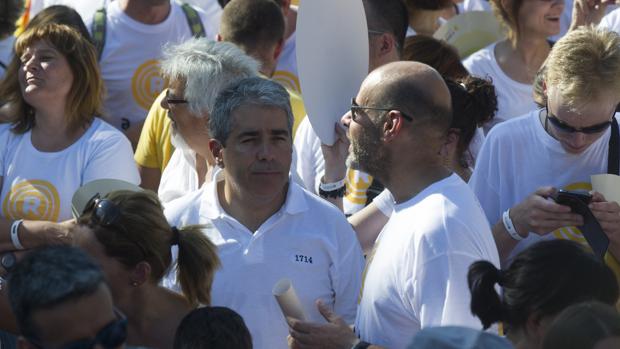 Imagen de Francesc Homs tomada el pasado domingo en la celebración de la Diada