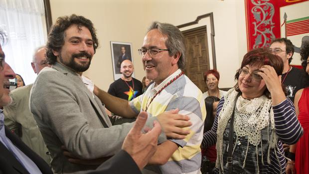 Sarrión con el alcade de Zamora, Francisco Guarido, en una imagen de archivo