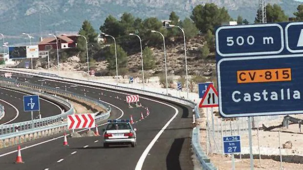 Autovía central entre Alicante y Valencia