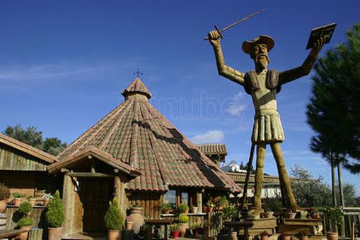 El Quijote más alto del mundo en talla de madera