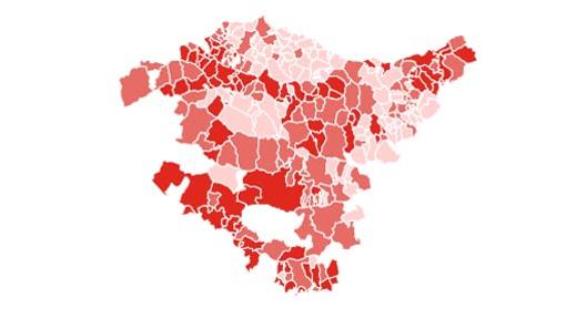 11 mapas que resumen los resultados en Galicia y País Vasco