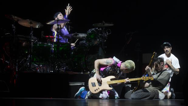 Red Hot Chili Peppers, durante una de sus actuaciones en Madrid