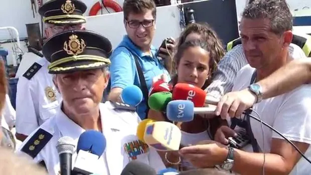 Eloy Quirós, nuevo comisario generak de Policía Judicial, atiende a los medios tras una operación antidroga