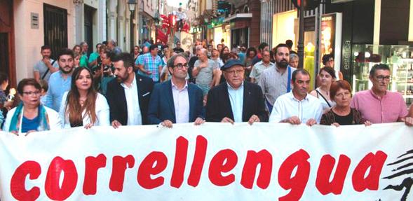 Imagen de una de las marchas organizadas por el Correllengua