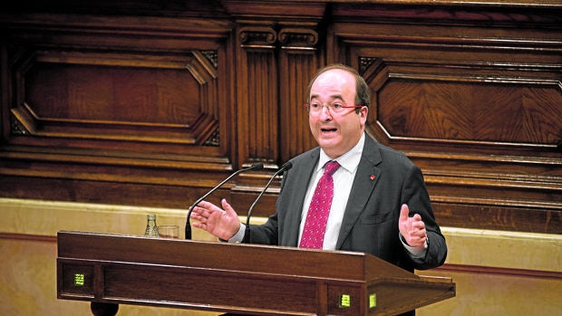 Miquel Iceta, ayer en el Parlamento catalán