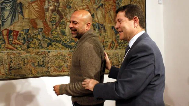 García-Page y García Molina, en la firma del pacto en el Palacio de Fuensalida