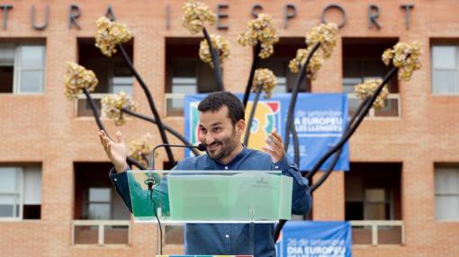 Marzà, en la inauguración de El árbol de las lenguas