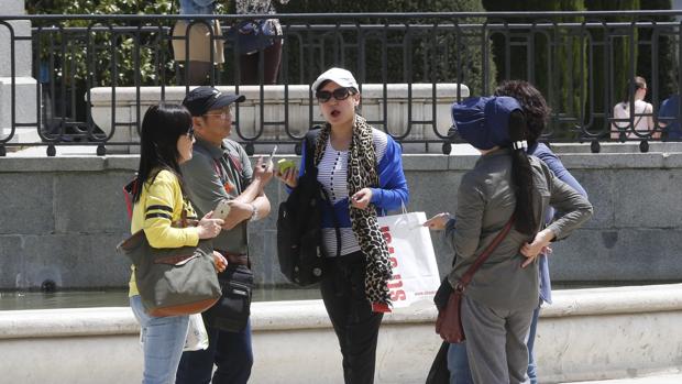 Turistas asiáticos en Madrid en una imagen de archivo