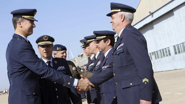 La última vez que Don Felipe visitó la Base Aérea fue en abril de 2014