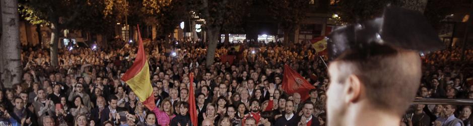 Imangen de la concentración de apoyo a la Guardia Civil en Alsasua el pasado lunes