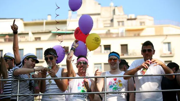 Manifestación del Día del Orgullo Gay en Barcelona