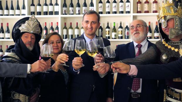 Imagen del acto de presentación de «Unidos por nuestrovino», este lunes