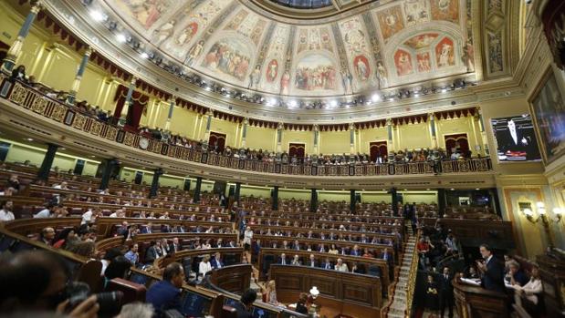 Rajoy pide la confianza del Congreso durante su sesión de investidura fallida
