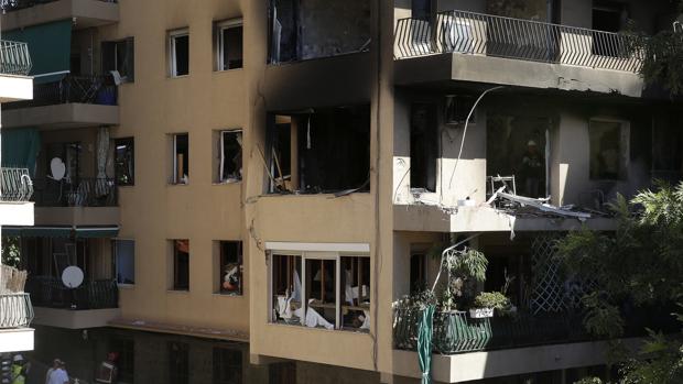 Imagen de cómo quedó el edificio tras la explosión