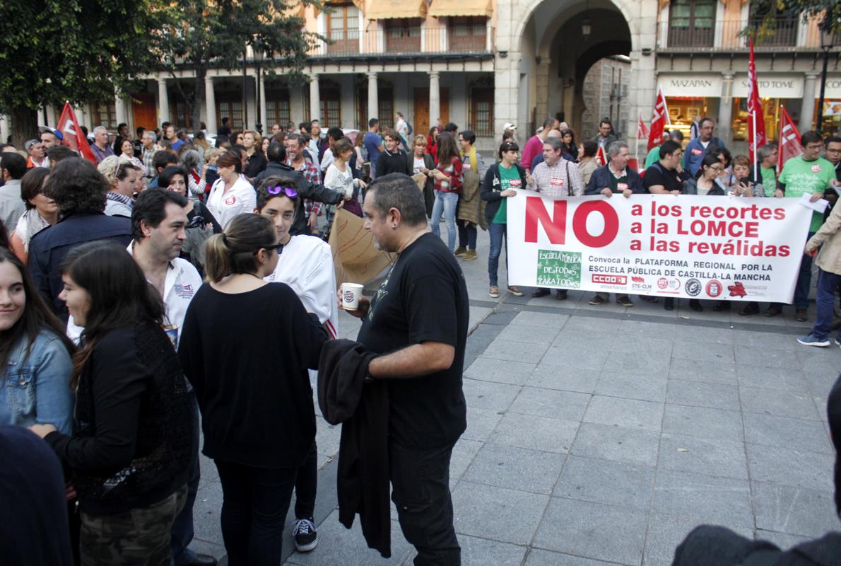 Concentración en la Plaza de Zocodover de Toledo