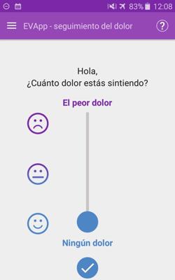 Una de las opciones de la app