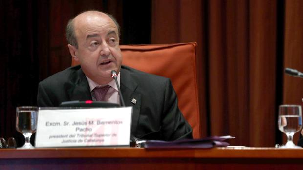 Barrientos, durante su comparecencia en el Parlament