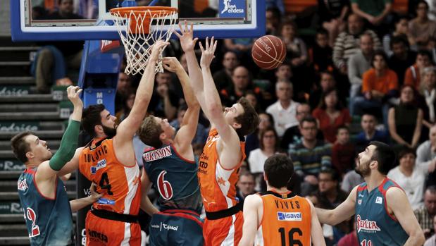 Imagen de un partido del Valencia Basket